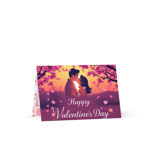 Valentines Day Greeting Card with Letter Template